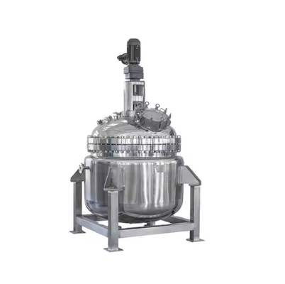 100 kg Reattore di vetro personalizzabile Reattore di vetro di laboratorio certificato ISO ASME
